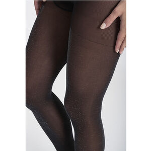 Collant de grossesse fin en lurex 30 deniers 