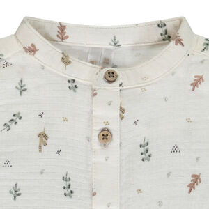 Set van 2 stuks met geborduurde salopette voor baby jongen 