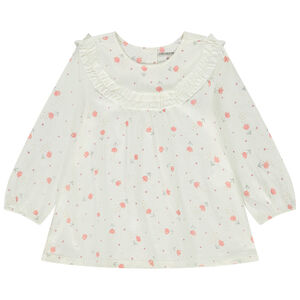 Tunique manches longues en jersey imprimé fantaisie pour bébé fille 