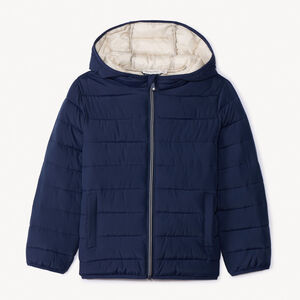 Doudoune fine matelassée à capuche pour garçon 