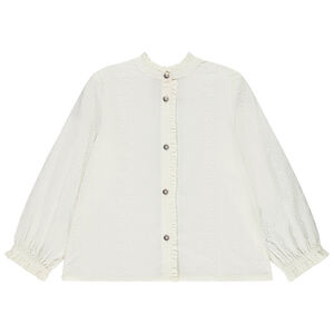 Borduurchemise met pofmouwen voor meisjes 