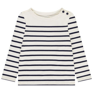 Lange mouwen marinière T-shirt voor jongen 