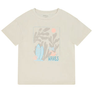 T-shirt met korte mouwen, met zeewierprint, voor jongens 