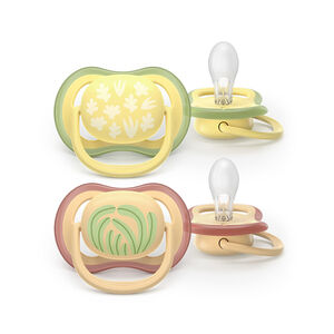 Lot de 2 sucettes silicone 0-6M Ultra Air décorées 