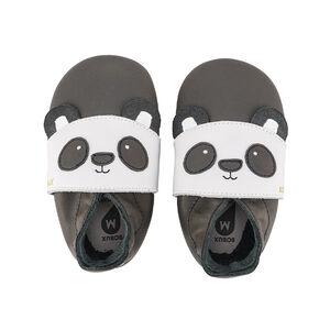 Chaussons en cuir pour bébé Soft Soles taille S - Bam-Boo le Panda 