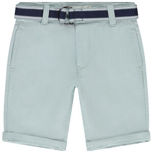 Bermuda met tailleband van stof met structuur voor jongen 