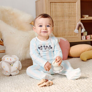 Set van 2 Mickey Disney jersey sleepsuits voor baby jongens 