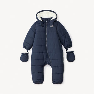 Combi-pilote matelassée unie pour bébé garçon avec finitions différentes selon l'âge 