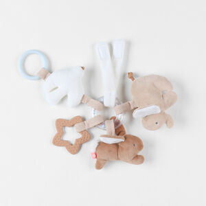 Trousseau d'activités et hochet Bali, Moka & Snow 