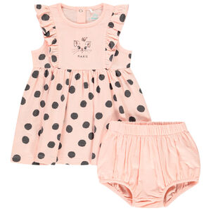 Babyset met jurk en pofbroek van Marie uit de Aristokatten (Disney) voor meisjes 