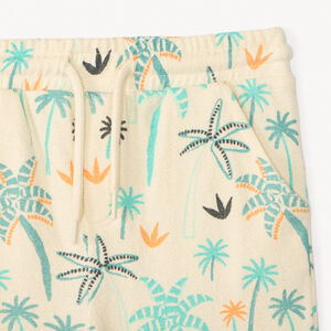 Ensemble 2 pièces t-shirt + bermuda en éponge imprimé fantaisie pour bébé garçon 