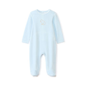 Dors-bien en velours brodé animal pour bébé garçon 