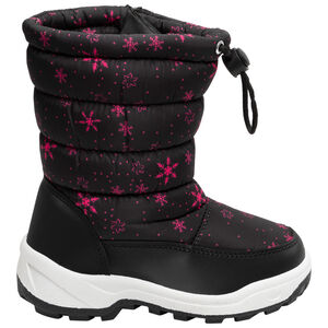 Meisjes après-ski met gewatteerde kraag en rubberen zool 