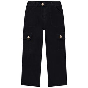 Cargo broek van stof voor meisjes 