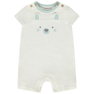 Combinaison courte en jersey print ourson ludique pour bébé garçon 