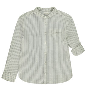 Lange mouwen opgerolde gestreepte shirt voor jongen 