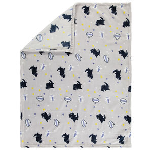 Couverture en sherpa imprimé dinosaures 