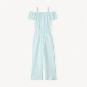 Combinatie met blootgeschoven schouders en hartborduursel voor meisjes 