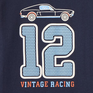 Langarm T-shirt met auto-print voor jongens 