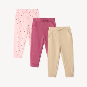 Set van 3 joggings voor meisjesbaby's 