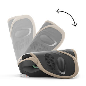 Vouwbare Solution G2 i-Fix autostoel Plus-stof almond beige 