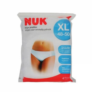 Set van 4 wegwerpslips XL 