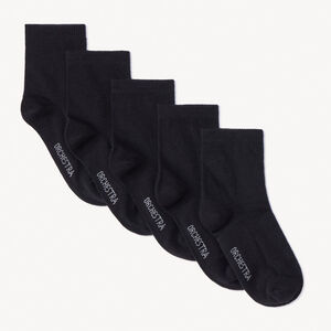 Lot de 5 paires de chaussettes unies pour garçon 