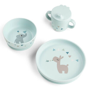 Coffret Repas Foodie avec ventouse Celebration Bleu 