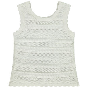 Débardeur en tricot et cochet pour bébé fille 