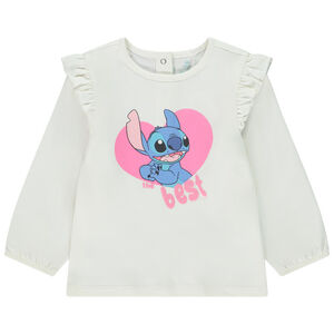 T-shirt manches longues fantaisie Stitch Disney pour bébé fille 