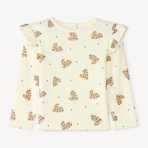 Langarm T-shirt voor meisjes met een fantasieprint 