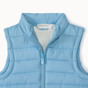 Donsjas zonder mouwen, effen kleur, voor babyjongens 