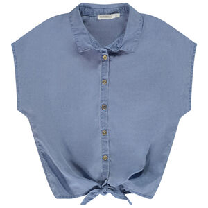 Chemise manches courte à nouer pour fille 