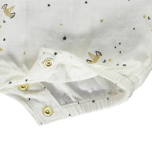 Combinaison courte imprimé licornes pour bébé fille 