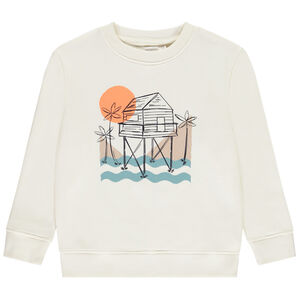 Sweatshirt fleece voor jongen 