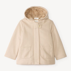 Meisjes hoodie jas gevoerd met sherpa 