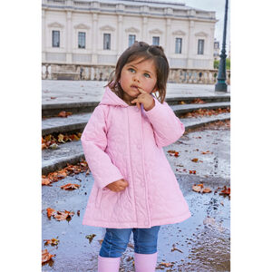 Parka voor babymeisjes met gevoerde hartjes 