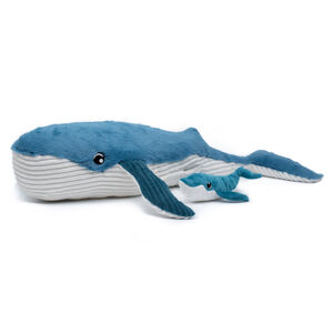 Peluche Ptipotos Maman et Bébé baleine 