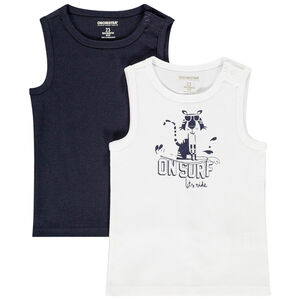 Lot de 2 débardeurs pour bébé garçon 