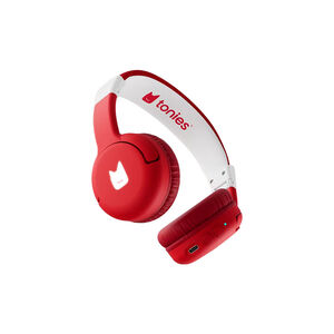 Casque Bluetooth pliable - rouge 