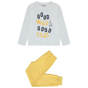 Set pyjama 2 pièces inscription fantaisie garçon 