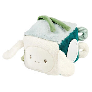 Cube d’activité doux 18cm Vert Tilleul 