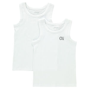 Set van 2 tanktop in kato onderhemd 