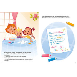 Boek FR voor kinderen "Léo et Emma attendent Saint-Nicolas" 4ans+ 