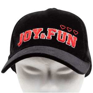 Junior - Casquette en velours avec inscription en relief 