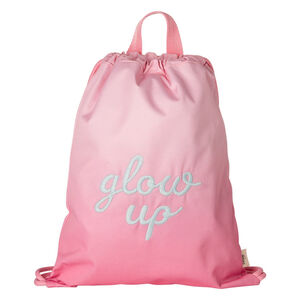 Sac à dos à cordon imperméable Pink Glowup 