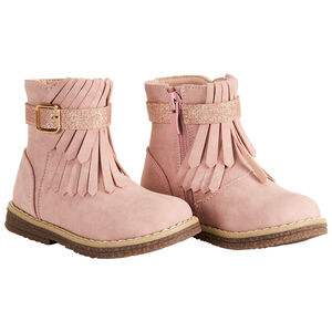 Booties met rits, franjes en pailletten voor meisjes 
