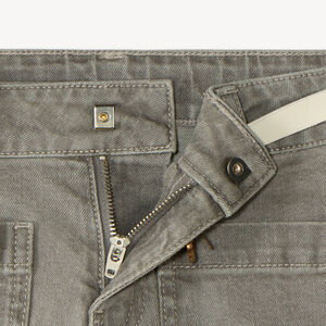 Jean droit large avec ceinture pour fille 