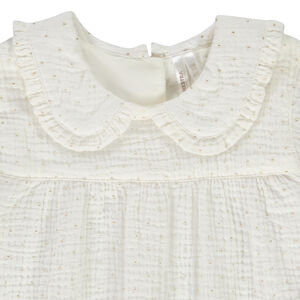 Tuniek lange mouwen met gouden stippen voor baby meisje 