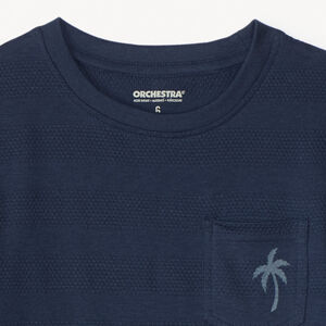 T-shirt van fantasiegaas met palmprint voor jongens 